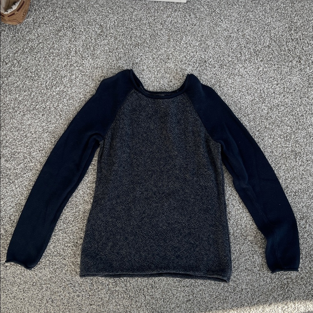 Eddie Bauer Navy Blue 95% Cotton Sweater